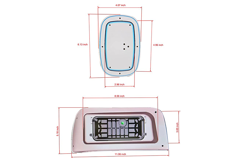 Deluxe Plus LED-ljussats (Fit Club Car DS 1993-UP gas- och elektrisk golfvagn)